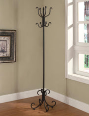 Kiefer Coat Rack with 12 Hooks Black - Theo's Factory Direct Mattress & Furniture (Columbus, OH)