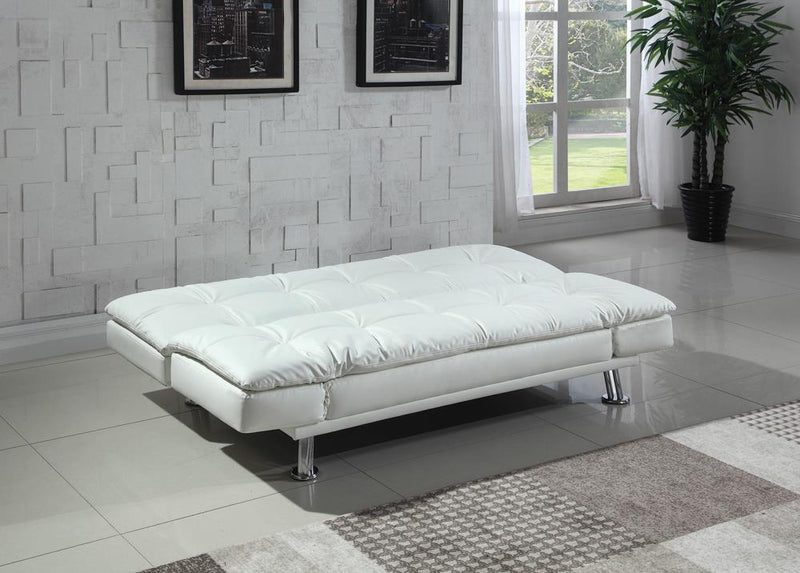 Dilleston Tufted Back Upholstered Sofa Bed Grey - Theo's Factory Direct Mattress & Furniture (Columbus, OH)