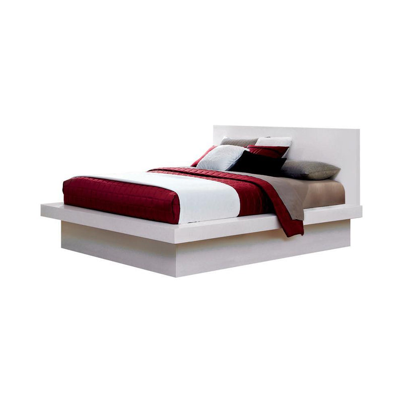 Jessica California King, E.king, & Queen Bed with Storage Headboard Cappuccino - Theo's Factory Direct Mattress & Furniture (Columbus, OH)