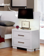 Jessica Nightstand Panels White (Set of 2) - Theo's Factory Direct Mattress & Furniture (Columbus, OH)
