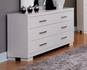 Jessica 6-drawer Dresser White - Theo's Factory Direct Mattress & Furniture (Columbus, OH)