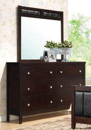 Carlton 6-drawer Rectangular Dresser Cappuccino - Theo's Factory Direct Mattress & Furniture (Columbus, OH)