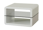 Elana Square 2-shelf End Table Glossy White - Theo's Factory Direct Mattress & Furniture (Columbus, OH)