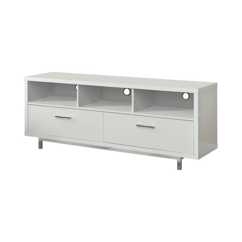 Casey 2-drawer Rectangular TV Console White - Theo's Factory Direct Mattress & Furniture (Columbus, OH)