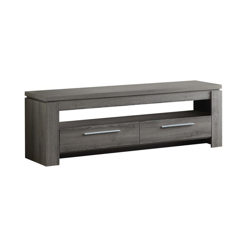 Elkton 2-drawer TV Console Weathered Grey - Theo's Factory Direct Mattress & Furniture (Columbus, OH)