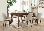 Malone Rectangular Dining Table Dark Walnut - Theo's Factory Direct Mattress & Furniture (Columbus, OH)