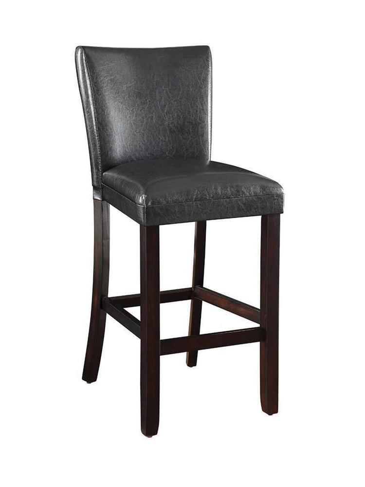 Alberton Upholstered Bar Stools Black and Cappuccino (Set of 2) - Theo's Factory Direct Mattress & Furniture (Columbus, OH)
