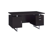 Lawtey Rectangular Storage Office Desk Cappuccino - Theo's Factory Direct Mattress & Furniture (Columbus, OH)