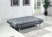 Dilleston Tufted Back Upholstered Sofa Bed Grey - Theo's Factory Direct Mattress & Furniture (Columbus, OH)