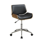 Addington Adjustable Height Office Chair Black and Chrome - Theo's Factory Direct Mattress & Furniture (Columbus, OH)