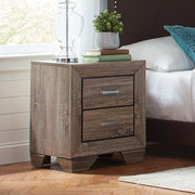 Kauffman 2-drawer Nightstand Washed Taupe - Theo's Factory Direct Mattress & Furniture (Columbus, OH)