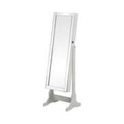 Yvonne Storage Jewelry Cheval Mirror Grey - Theo's Factory Direct Mattress & Furniture (Columbus, OH)