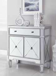 Aconitum 4-door Wine Cabinet Clear Mirror - Theo's Factory Direct Mattress & Furniture (Columbus, OH)