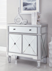Aconitum 4-door Wine Cabinet Clear Mirror - Theo's Factory Direct Mattress & Furniture (Columbus, OH)