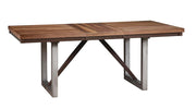 Spring Creek Dining Table with Extension Leaf Natural Walnut - Theo's Factory Direct Mattress & Furniture (Columbus, OH)