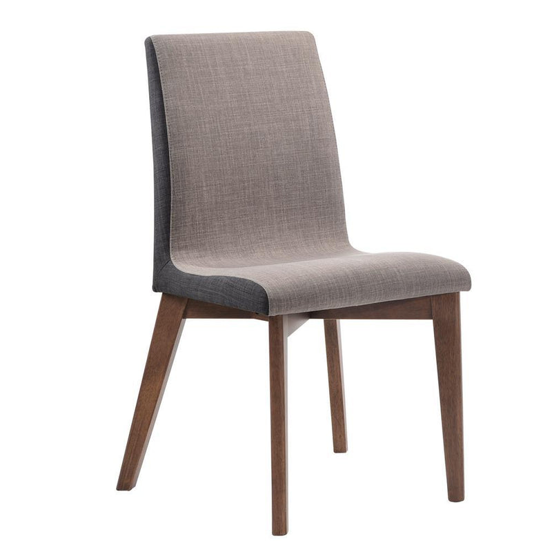 Redbridge Upholstered Side Chairs Grey and Natural Walnut (Set of 2) - Theo's Factory Direct Mattress & Furniture (Columbus, OH)
