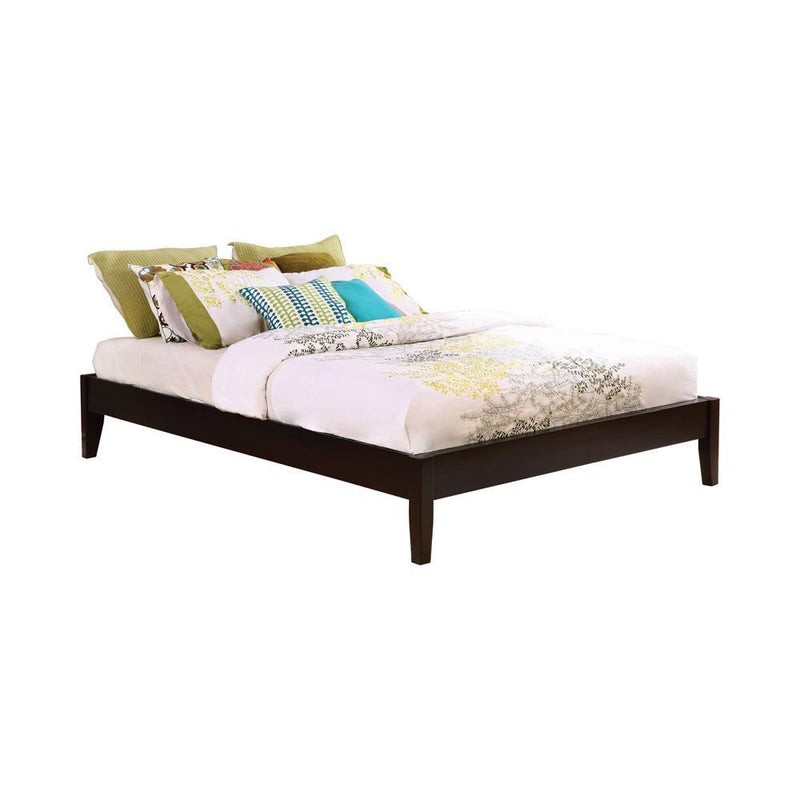 Hounslow California King, E.King, & Queen Universal Platform Bed Cappuccino - Theo's Factory Direct Mattress & Furniture (Columbus, OH)