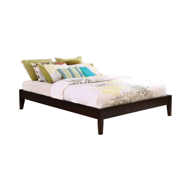 Hounslow California King, E.King, & Queen Universal Platform Bed Cappuccino - Theo's Factory Direct Mattress & Furniture (Columbus, OH)