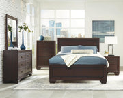 Kauffman California King, Eastren King, & Queen Panel Bed Dark Cocoa - Theo's Factory Direct Mattress & Furniture (Columbus, OH)
