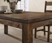 Coleman Rectangular Dining Table Rustic Golden Brown - Theo's Factory Direct Mattress & Furniture (Columbus, OH)