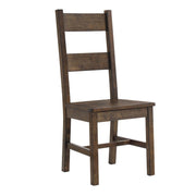 Coleman Dining Side Chairs Rustic Golden Brown (Set of 2) - Theo's Factory Direct Mattress & Furniture (Columbus, OH)