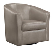 Turner Upholstery Sloped Arm Accent Swivel Chair Champagne - Theo's Factory Direct Mattress & Furniture (Columbus, OH)