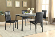 Garza Rectangular Dining Table Black - Theo's Factory Direct Mattress & Furniture (Columbus, OH)