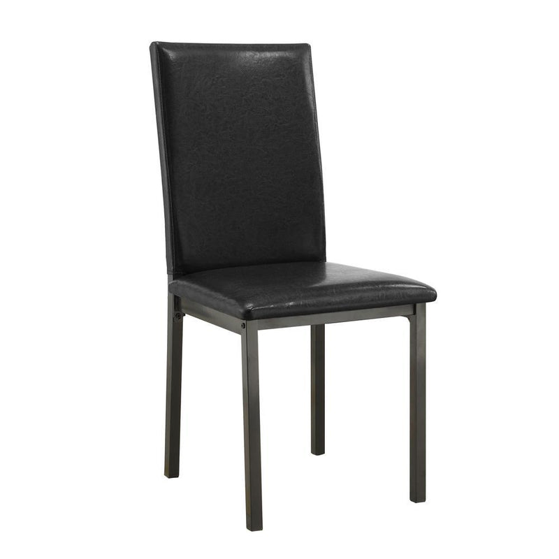 Garza Upholstered Dining Chairs Black (Set of 2) - Theo's Factory Direct Mattress & Furniture (Columbus, OH)