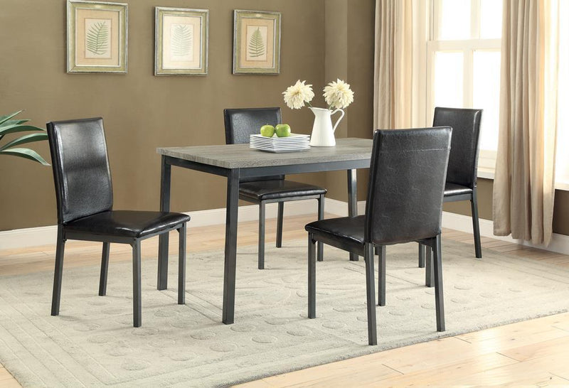Garza Upholstered Dining Chairs Black (Set of 2) - Theo's Factory Direct Mattress & Furniture (Columbus, OH)