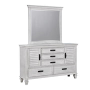 Franco 5-drawer Dresser Antique White - Theo's Factory Direct Mattress & Furniture (Columbus, OH)
