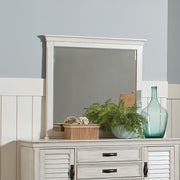 Franco Rectangular Dresser Mirror Antique White - Theo's Factory Direct Mattress & Furniture (Columbus, OH)