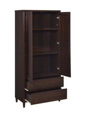 Wadeline 2-door Tall Accent Cabinet Rustic Tobacco - Theo's Factory Direct Mattress & Furniture (Columbus, OH)