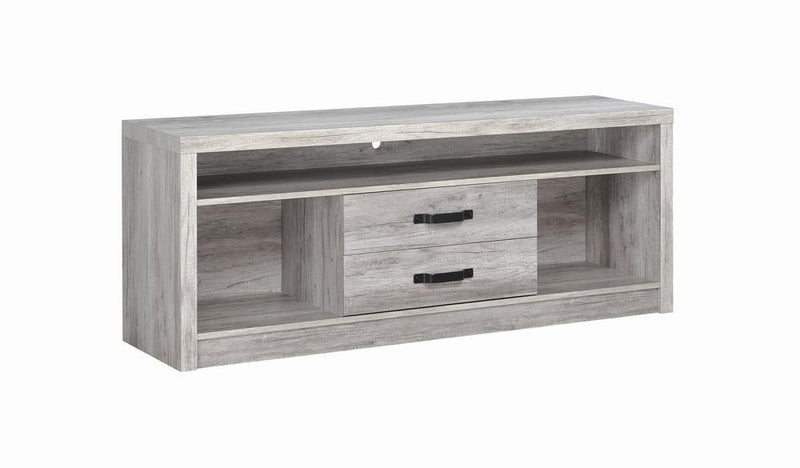 Burke 2-drawer TV Console Grey Driftwood - Theo's Factory Direct Mattress & Furniture (Columbus, OH)