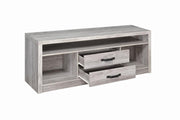 Burke 2-drawer TV Console Grey Driftwood - Theo's Factory Direct Mattress & Furniture (Columbus, OH)