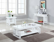 Schmitt Rectangular Coffee Table High Glossy White - Theo's Factory Direct Mattress & Furniture (Columbus, OH)