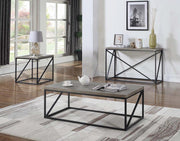 Birdie Square End Table Sonoma Grey - Theo's Factory Direct Mattress & Furniture (Columbus, OH)