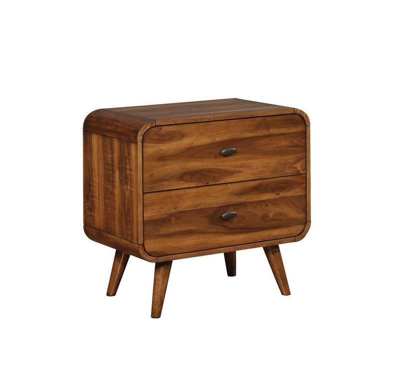 Robyn 2-drawer Nightstand Dark Walnut - Theo's Factory Direct Mattress & Furniture (Columbus, OH)