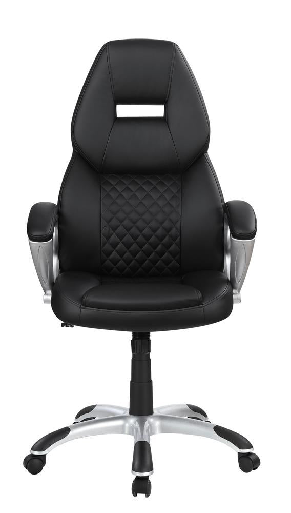Bruce Adjustable Height Office Chair Black and Silver - Theo's Factory Direct Mattress & Furniture (Columbus, OH)