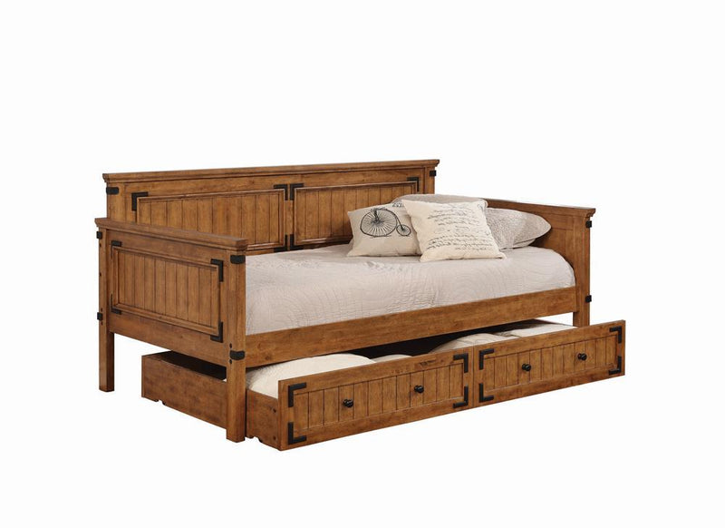 Oakdale Twin Daybed Rustic Honey - Theo's Factory Direct Mattress & Furniture (Columbus, OH)