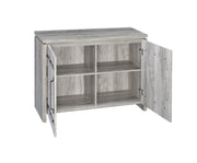 Enoch 2-door Accent Cabinet Grey Driftwood - Theo's Factory Direct Mattress & Furniture (Columbus, OH)