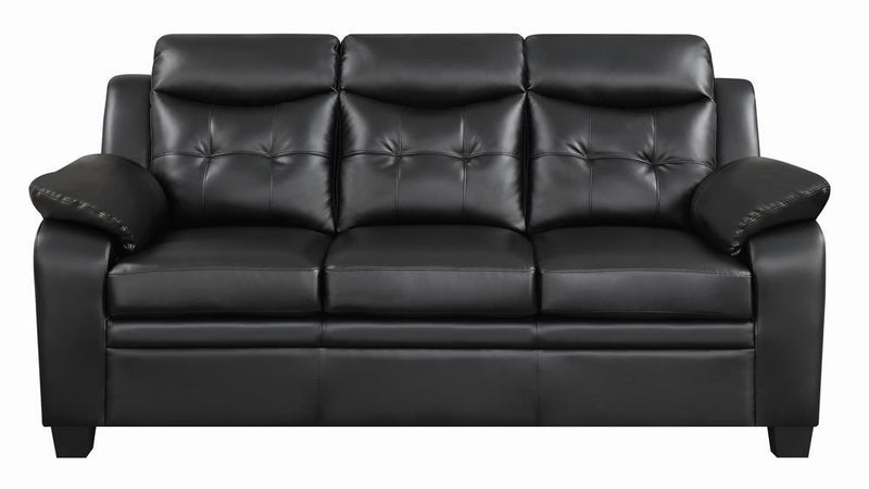 Finley Tufted Upholstered Sofa Black - Theo's Factory Direct Mattress & Furniture (Columbus, OH)