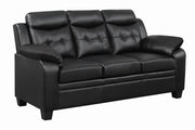 Finley Tufted Upholstered Sofa Black - Theo's Factory Direct Mattress & Furniture (Columbus, OH)