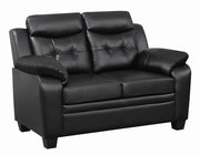 Finley Tufted Upholstered Loveseat Black - Theo's Factory Direct Mattress & Furniture (Columbus, OH)