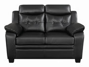 Finley Tufted Upholstered Loveseat Black - Theo's Factory Direct Mattress & Furniture (Columbus, OH)