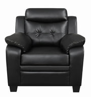 Finley Tufted Upholstered Chair Black - Theo's Factory Direct Mattress & Furniture (Columbus, OH)