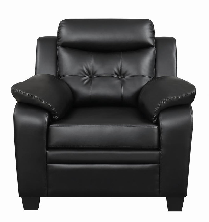 Finley Tufted Upholstered Chair Black - Theo's Factory Direct Mattress & Furniture (Columbus, OH)