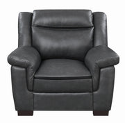 Arabella Pillow Top Upholstered Chair Grey - Theo's Factory Direct Mattress & Furniture (Columbus, OH)