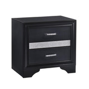 Miranda 2-drawer Nightstand Tray Black - Theo's Factory Direct Mattress & Furniture (Columbus, OH)