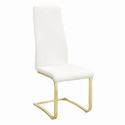 Montclair Side Chairs White and Rustic Brass (Set of 4) - Theo's Factory Direct Mattress & Furniture (Columbus, OH)