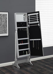 Moore Jewelry Cheval Mirror Silver - Theo's Factory Direct Mattress & Furniture (Columbus, OH)